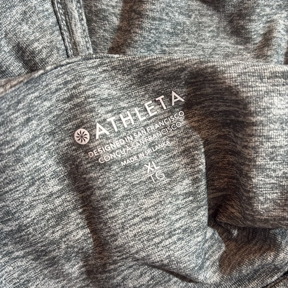 Athleta Heather Light Green Uptempo Hoodie Sweatshirt - Picture 3 of 9